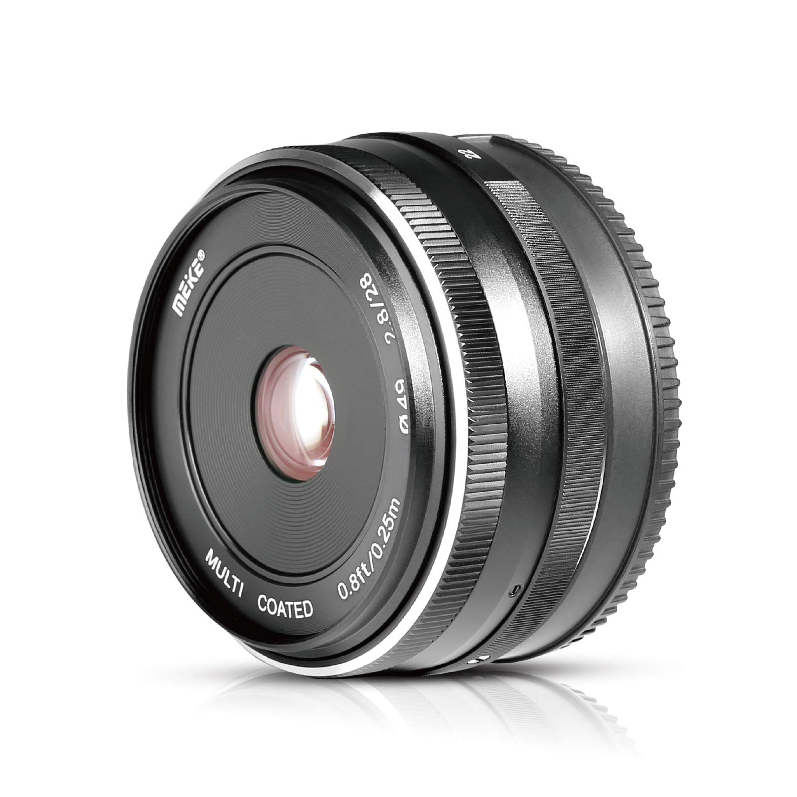 FUJIFILMミラーレスカメラ対応！28mm F2.8 格安美品！単焦点レンズ Amazon | Meike 28mm f2.8 固定マニュアルフォーカスレンズ 富士